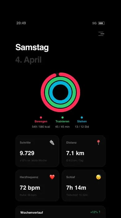 VitalSync — Health App Screenshot