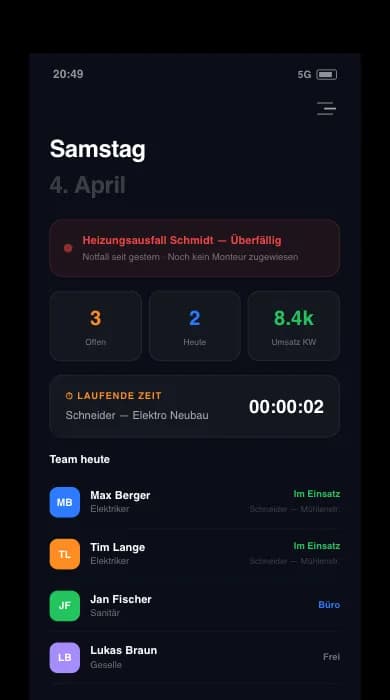 WerkstattPro — Branchen-Website Screenshot